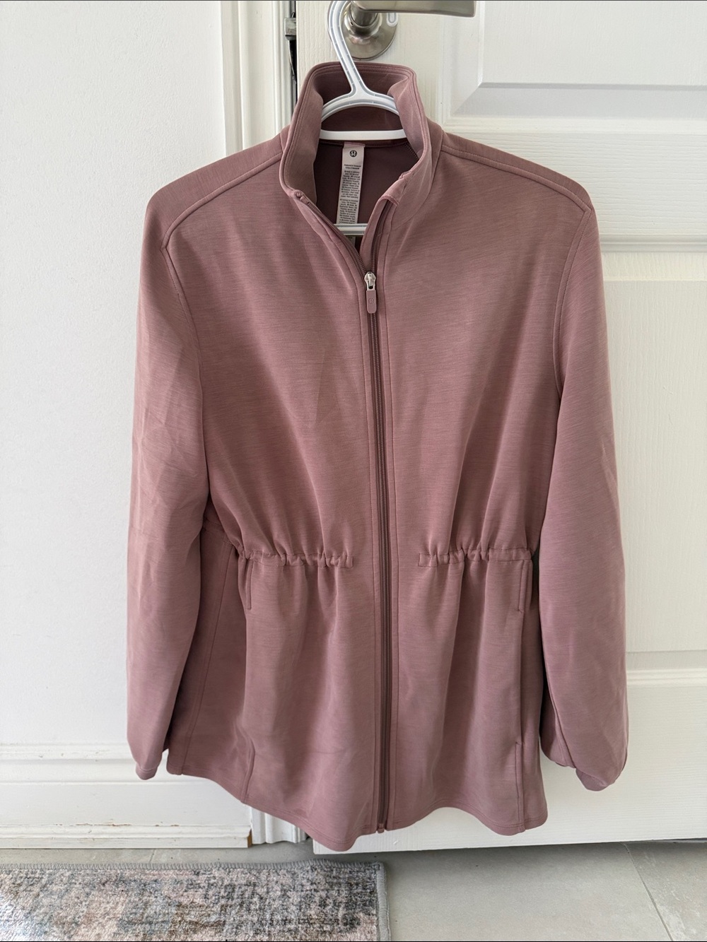 lululemon athletica Mauve Zip-Front Utility Jacket with Cinched Waist